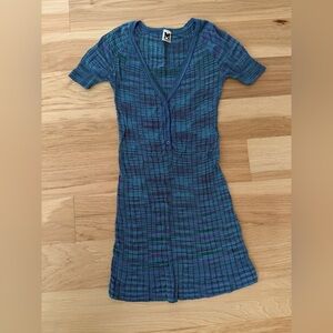 Missoni Blue and Green Mini Dress